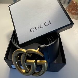 FASHION BELT BLACK LEATHER